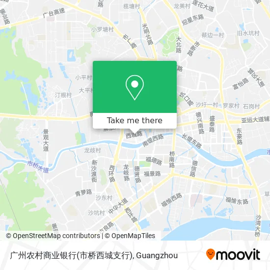 广州农村商业银行(市桥西城支行) map