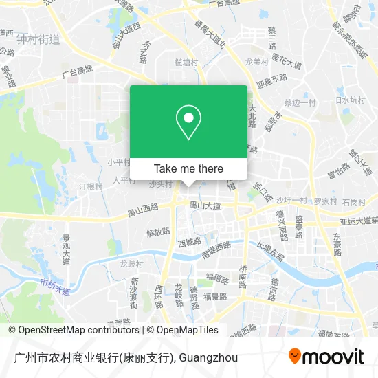 广州市农村商业银行(康丽支行) map