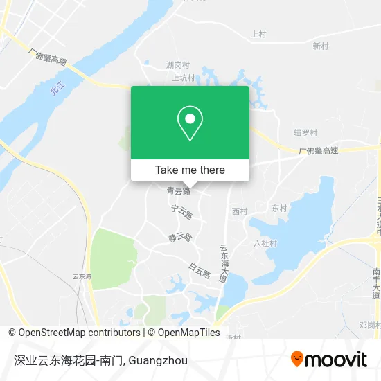 深业云东海花园-南门 map