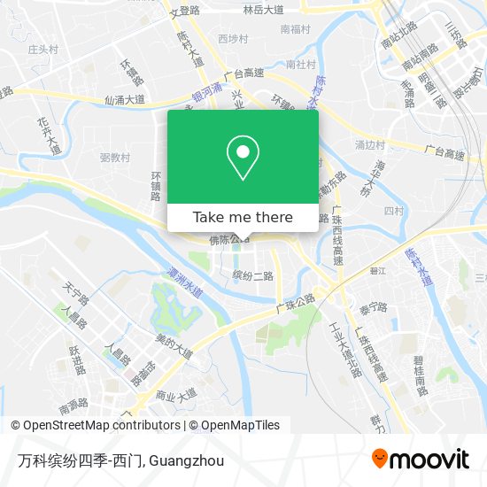 万科缤纷四季-西门 map