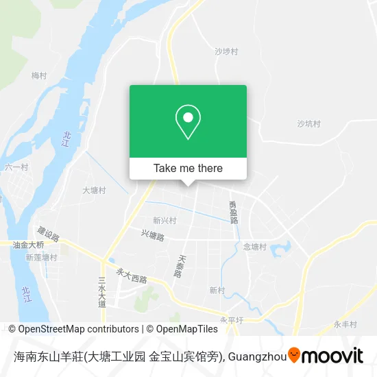 海南东山羊莊(大塘工业园 金宝山宾馆旁) map