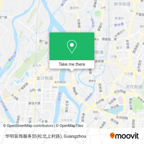 华明装饰服务部(松北上村路) map