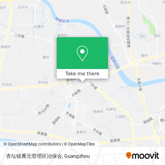 杏坛镇雁元管理区治保会 map