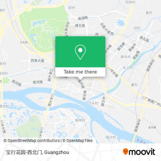 宝行花园-西北门 map