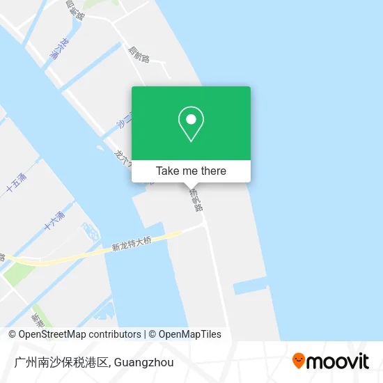 广州南沙保税港区 map