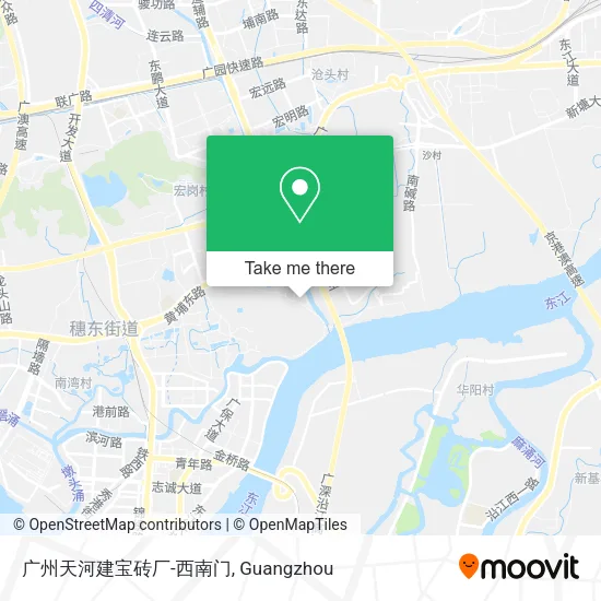 广州天河建宝砖厂-西南门 map