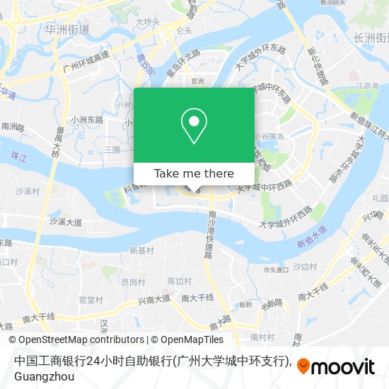 中国工商银行24小时自助银行(广州大学城中环支行) map