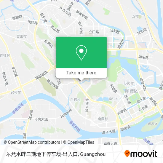 乐然水畔二期地下停车场-出入口 map