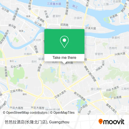 笆笆拉酒店(长隆北门店) map