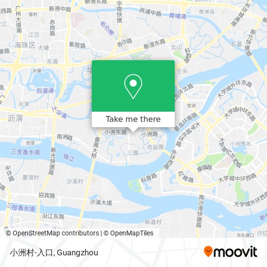 小洲村-入口 map