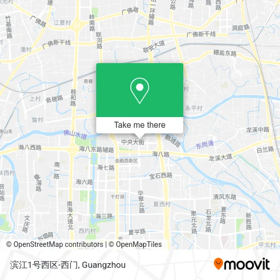 滨江1号西区-西门 map