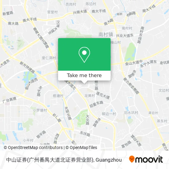中山证券(广州番禺大道北证券营业部) map