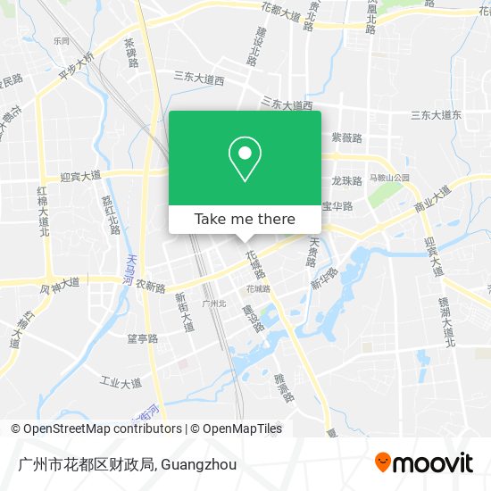 广州市花都区财政局 map