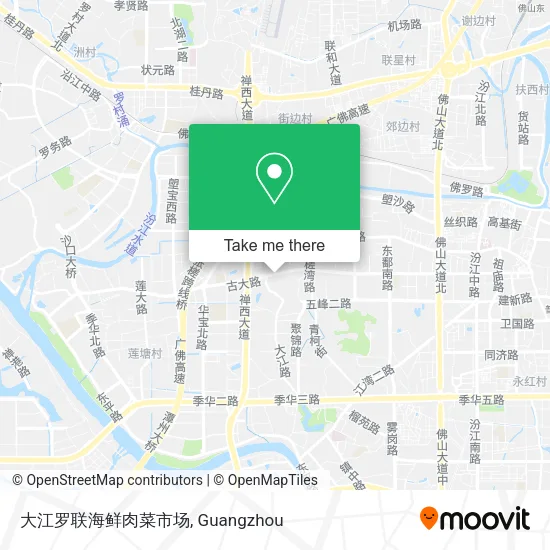 大江罗联海鲜肉菜市场 map