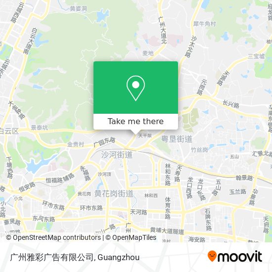 广州雅彩广告有限公司 map