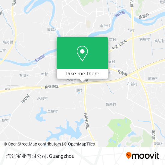 汽达宝业有限公司 map