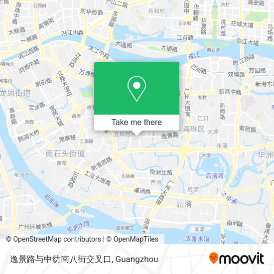 逸景路与中纺南八街交叉口 map