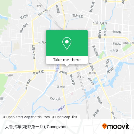 大晋汽车(花都第一店) map