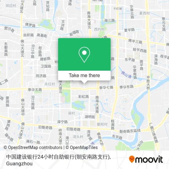 中国建设银行24小时自助银行(朝安南路支行) map