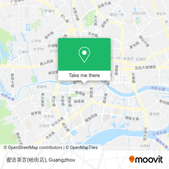 蜜语茶言(哈街店) map