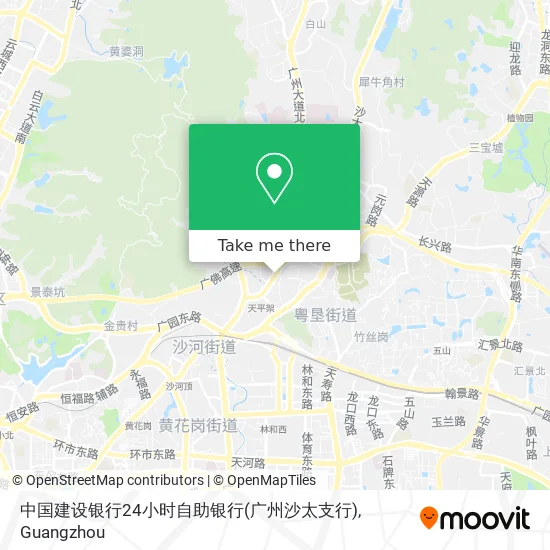 中国建设银行24小时自助银行(广州沙太支行) map