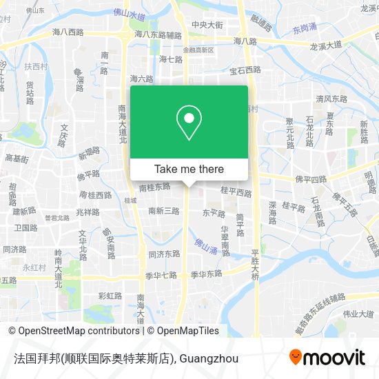法国拜邦(顺联国际奥特莱斯店) map