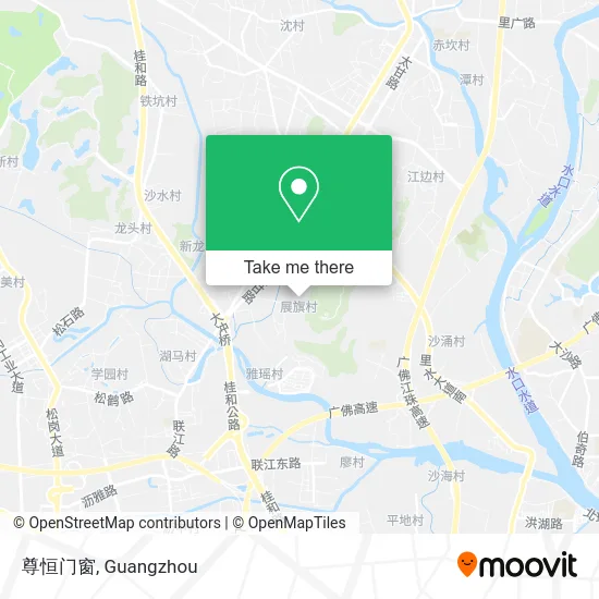 尊恒门窗 map