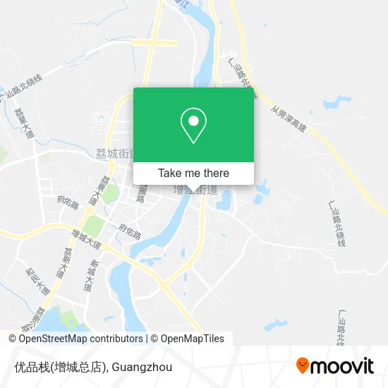 优品栈(增城总店) map