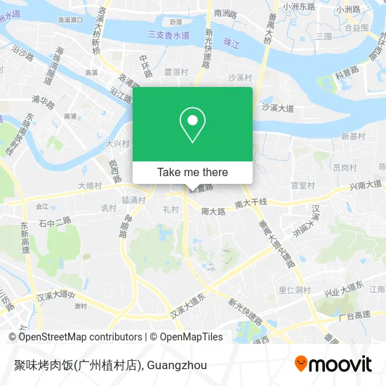 聚味烤肉饭(广州植村店) map