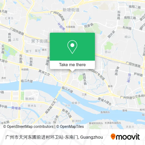 广州市天河东圃前进村环卫站-东南门 map