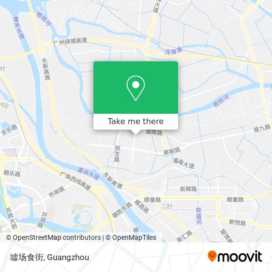 墟场食街 map