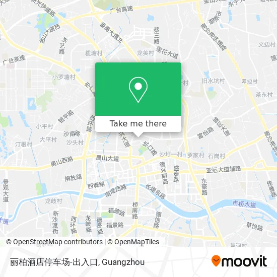 丽柏酒店停车场-出入口 map