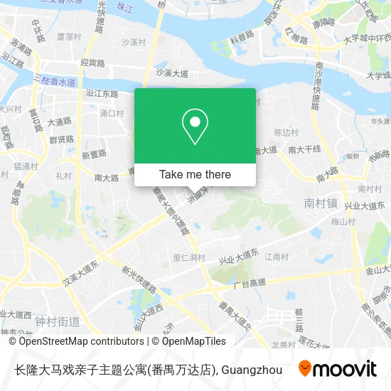 长隆大马戏亲子主题公寓(番禺万达店) map