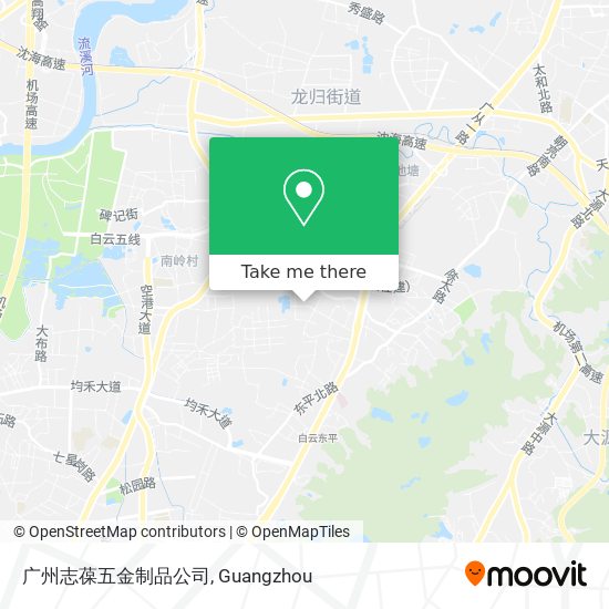 广州志葆五金制品公司 map