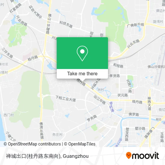 禅城出口(桂丹路东南向) map