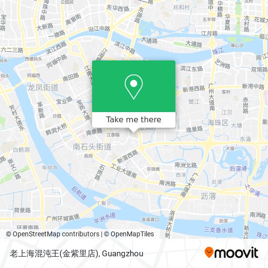 老上海混沌王(金紫里店) map