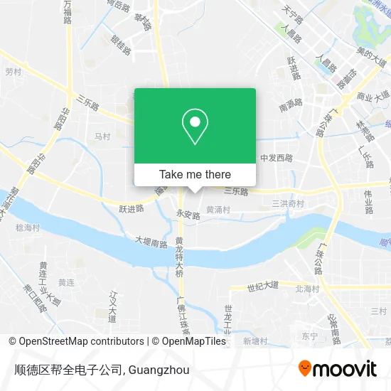 顺德区帮全电子公司 map