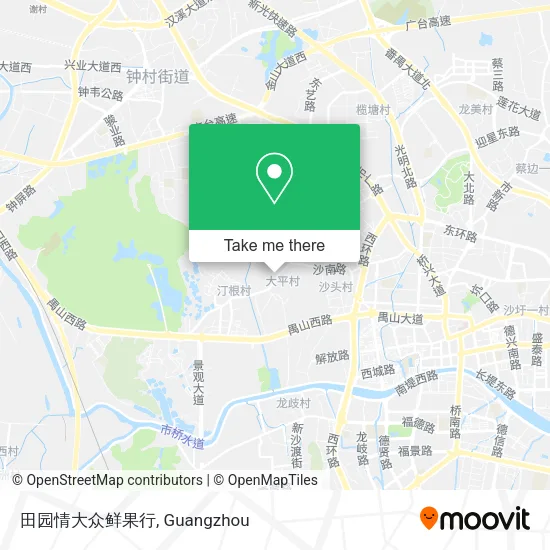 田园情大众鲜果行 map