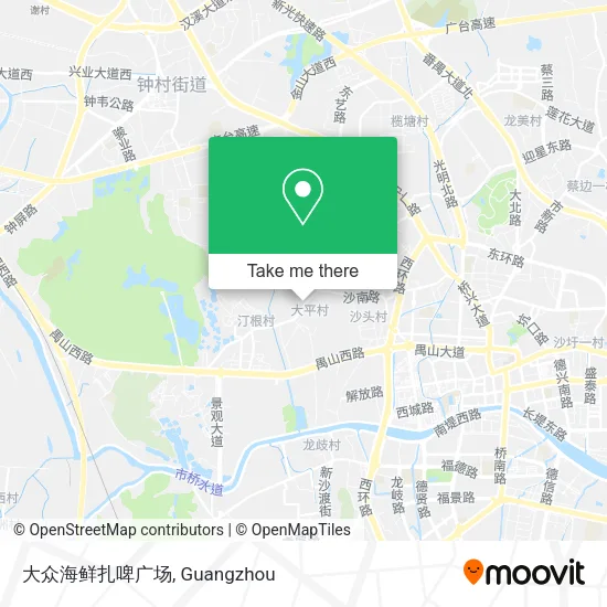 大众海鲜扎啤广场 map