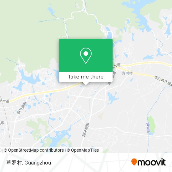 草罗村 map