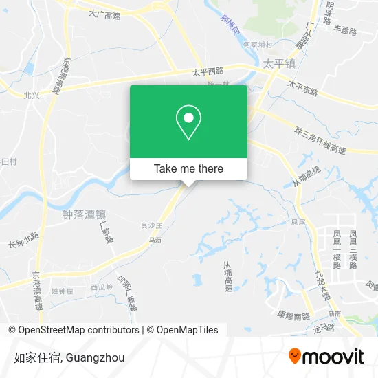 如家住宿 map