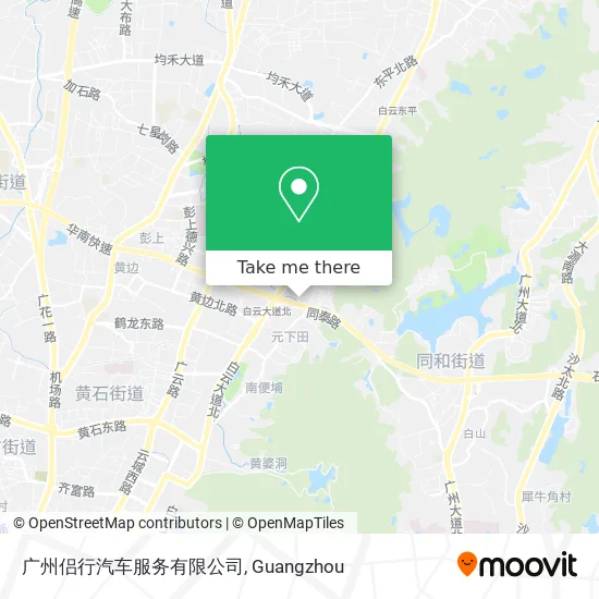 广州侣行汽车服务有限公司 map