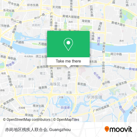 赤岗地区残疾人联合会 map