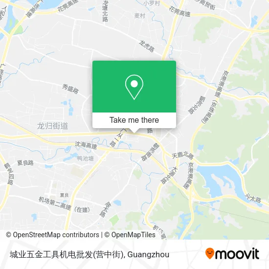 城业五金工具机电批发(营中街) map