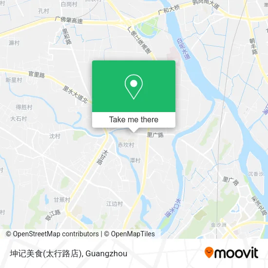 坤记美食(太行路店) map