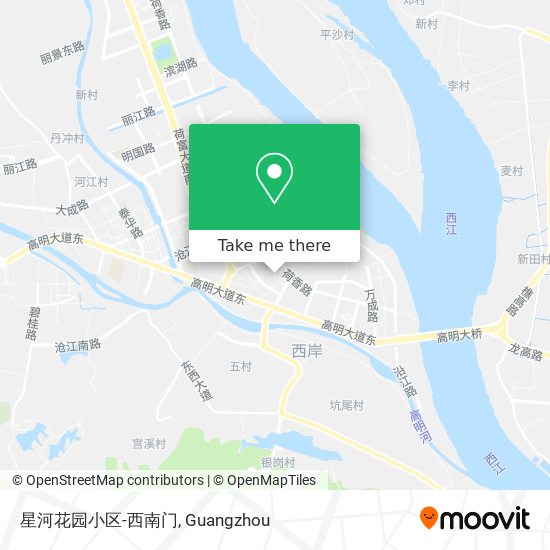 星河花园小区-西南门 map