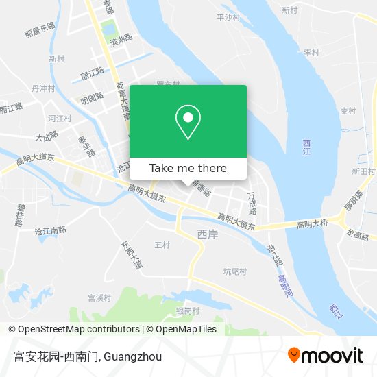 富安花园-西南门 map