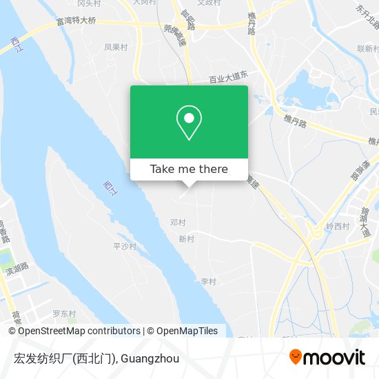 宏发纺织厂(西北门) map