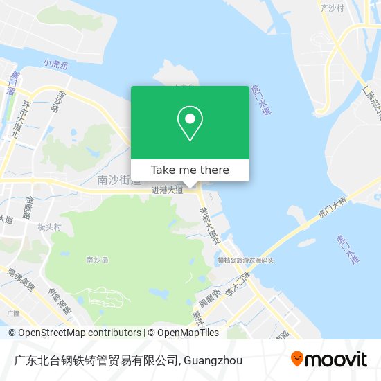 广东北台钢铁铸管贸易有限公司 map