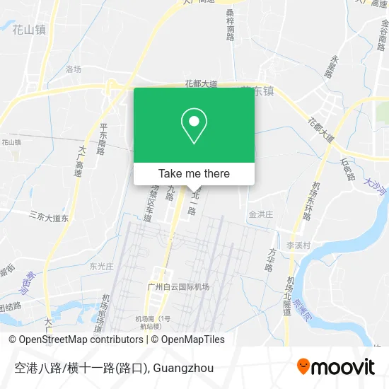 空港八路/横十一路(路口) map